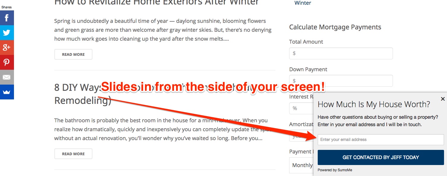 real estate websites lead generation