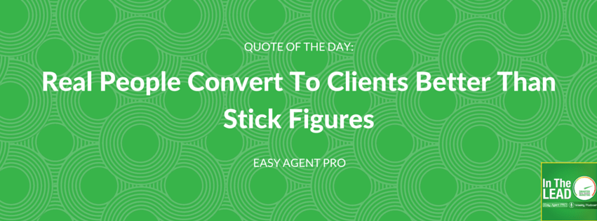 Real people convert better than stick figures