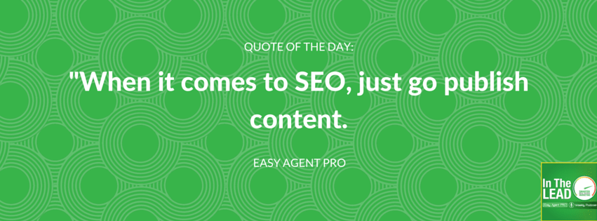 when it comes to SEO, just go publish
