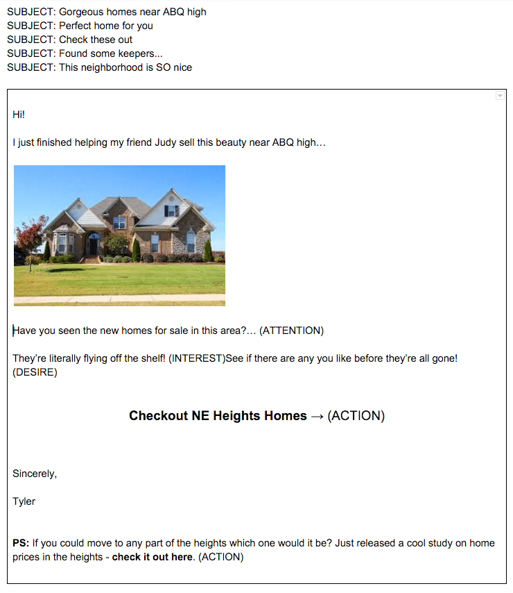 real estate emails