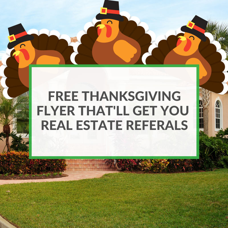 thanksgiving real estate flyer