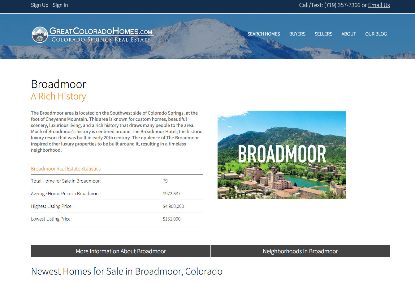Found here Broadmoor Real Estate