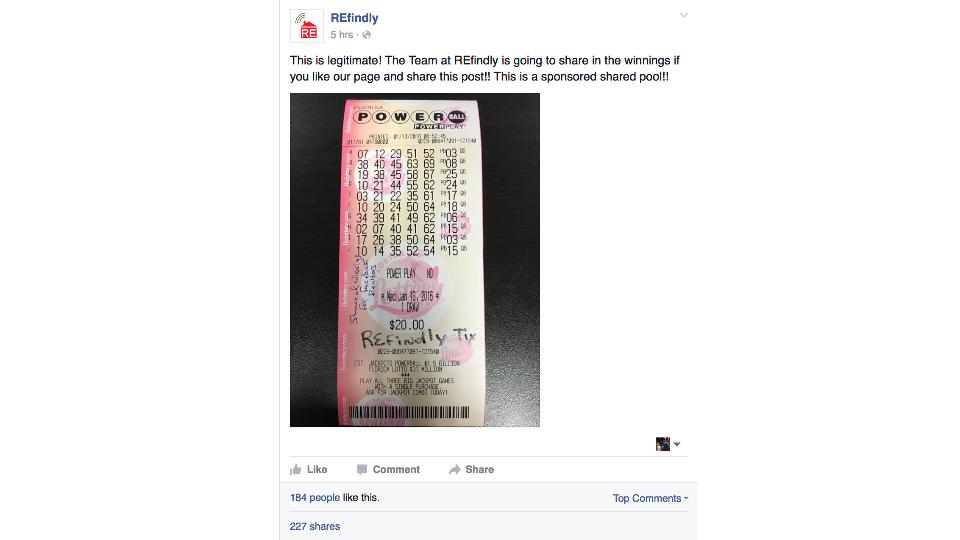 Lottery Ticket Facebook Giveaway -) (3)