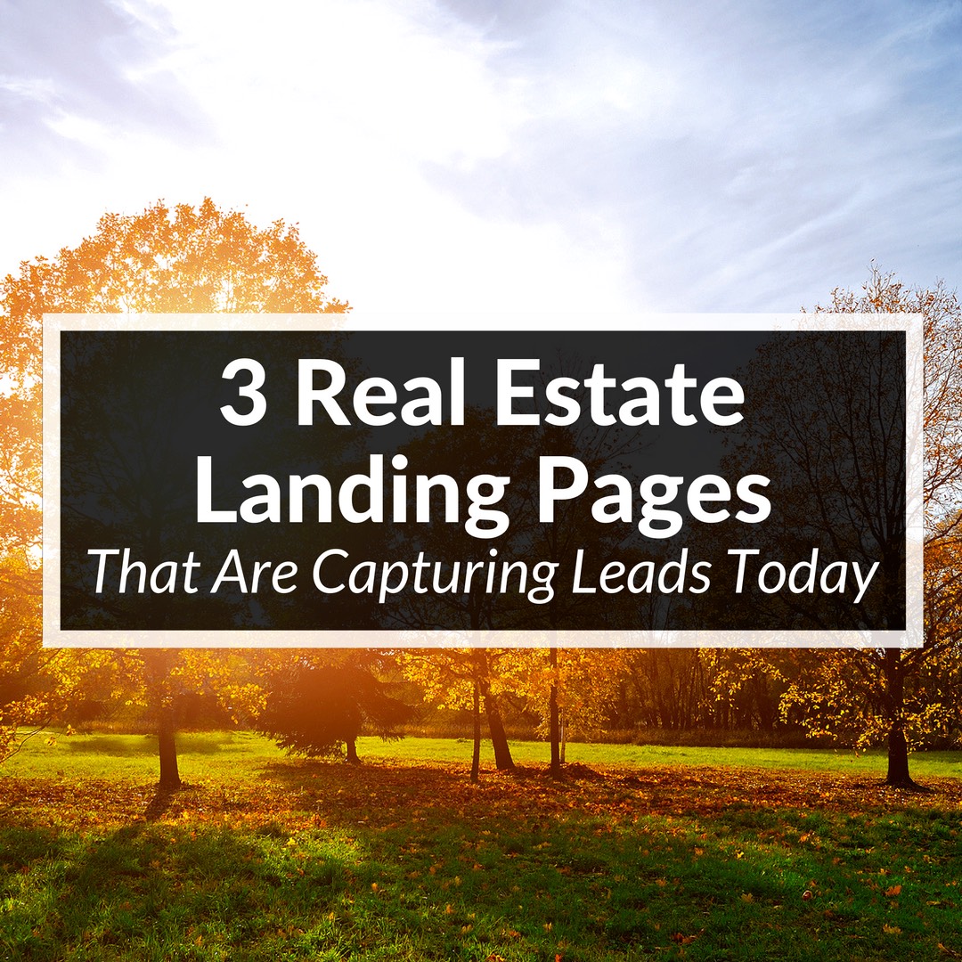 real estate landing page