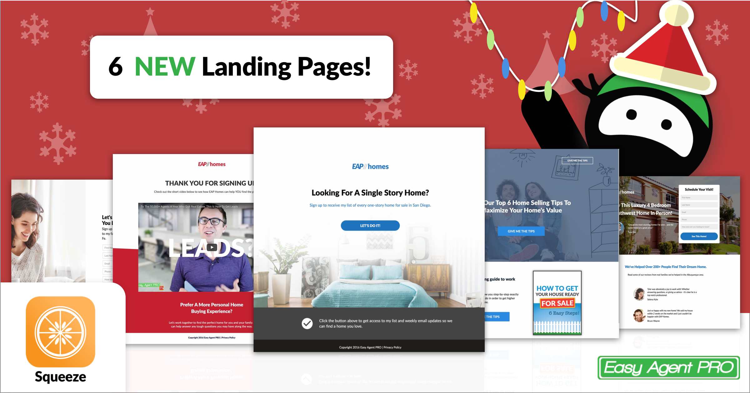 SIX More Squeeze Pages Have Just Landed For LeadSite Users!