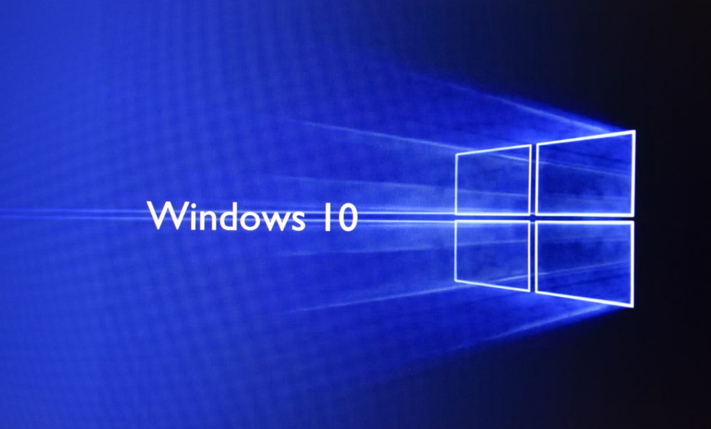 The Logo Screen In Windows 10 Operating System.