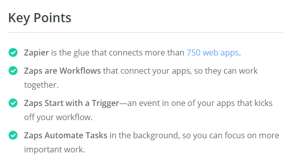 zapier geetting started