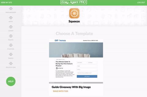 Squeeze Landing Pages