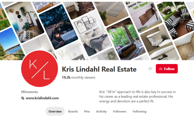 Real estate Pinterest boards - Kris Lindahl