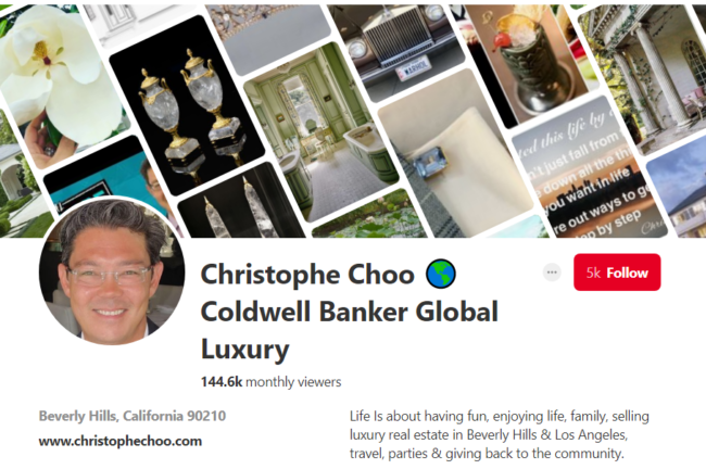 Real estate Pinterest boards - Christophe Choo