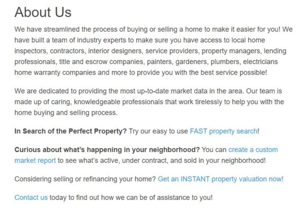 iBuyers - About us example